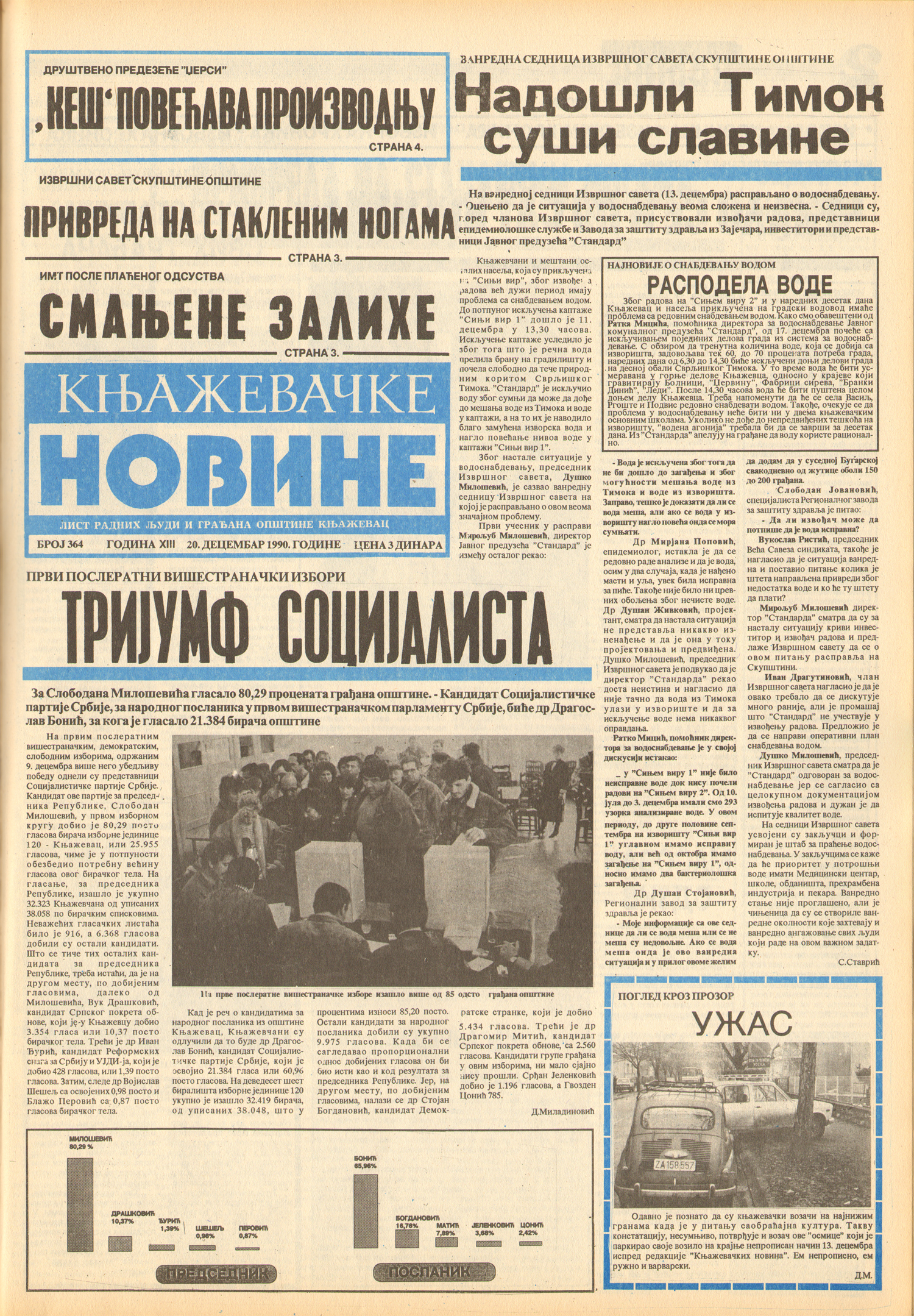 Књажевачке новине, број 364, година 1990